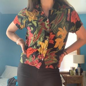 Dad style button down shirt